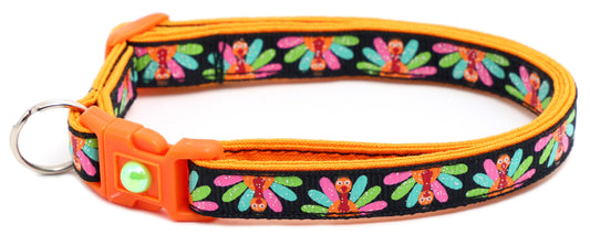 Colorful Turkeys Breakaway Cat Collar